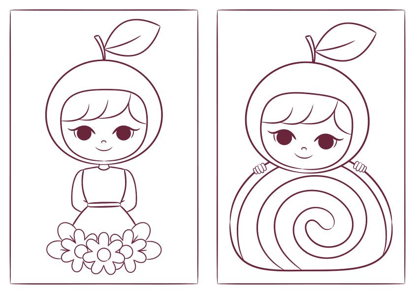 PARA COLORIR CEREJINHAS